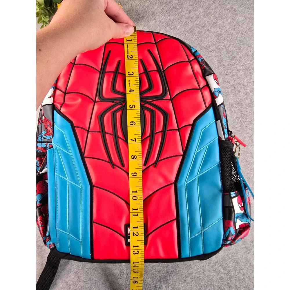 Smiggle Marvel Spider-Man Backpack Superhero Hooded Embossed Bag School